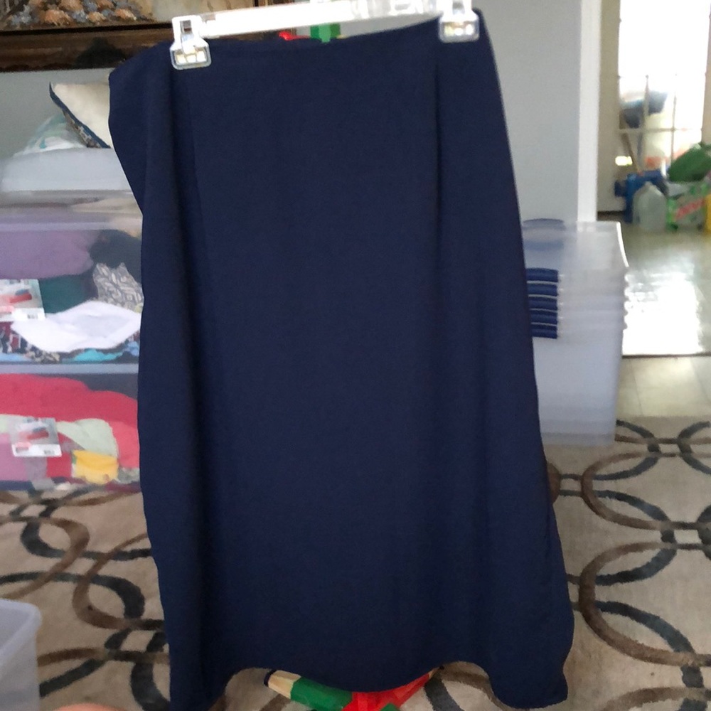 Studio C 24W Sapphire Blue Long Skirt AS IS